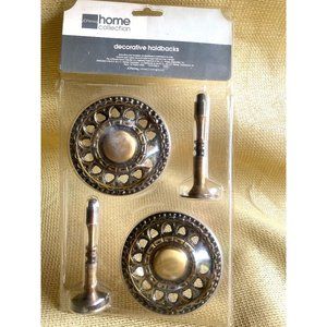 Scroll Hold Backs NIB Antique Gold Decorative JC Penny Home Collection